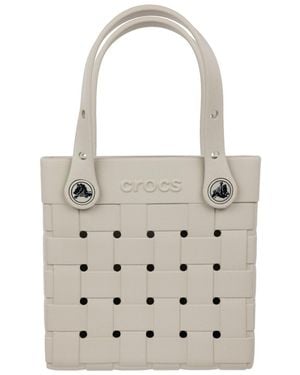 Crocs™ Small Woven Style Sbody Tote - White