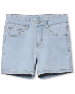 Lands' End Big Girls Denim Shorts - Blue