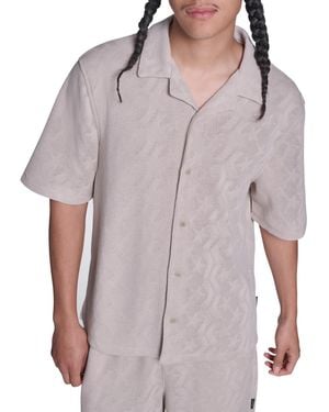Converse Regular-fit Short-sleeve Collared Shirt - Purple