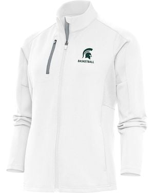 Antigua Michigan State Spartans Basketball Generation Full-zip Jacket - White