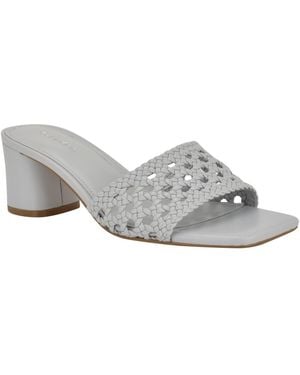 Calvin Klein Brianny Woven Slip-on Sandals - Gray