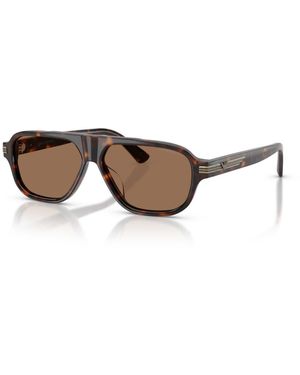 Emporio Armani Aviator Sunglasses Ea4285u - Brown