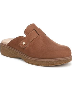 Dr. Scholls Calm Round Toe Clogs - Brown