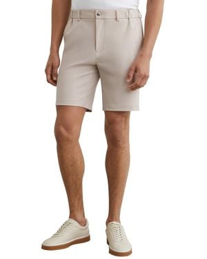 Reiss Drill Technical Stretch Shorts - Natural