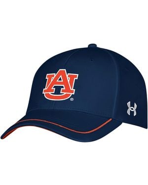 Under Armour Auburn Tigers Blitzing Accent Iso-chill Adjustable Hat - Blue