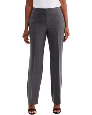 Kasper Petite Full-length Trouser Pants - Blue