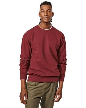 aubi Vestry Crew Neck Sweatshirt - Red