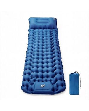 Gnuadz Camping Sleeping Pad Built-in Pump Extra Thick Lightweight Compact Camping Outdoor Recreation Gear - Blue