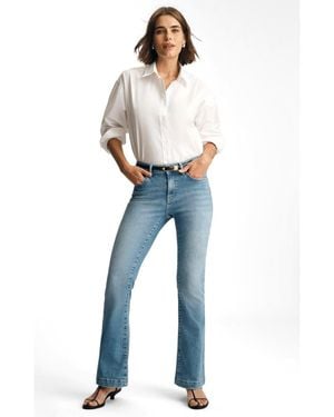 Mavi Sydney High Rise Flare Flare In - Blue