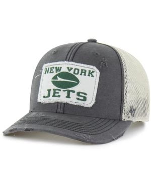 '47 New York Jets Egremont Well-worn Adjustable Trucker Hat - Gray