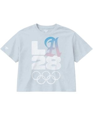Fanatics La28 Bluebell Boxy Screen-print Cropped T-shirt