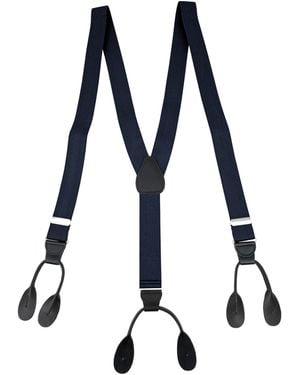 Status Button-end Suspenders - Black