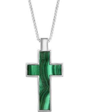 Effy Effy Malachite Square Cross 22" Pendant Necklace - Green