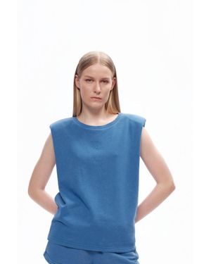 Nocturne Padded T-shirt - Blue