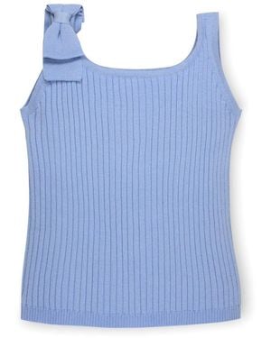 Hope & Henry Girls Sleeveless Sweater Tank - Blue