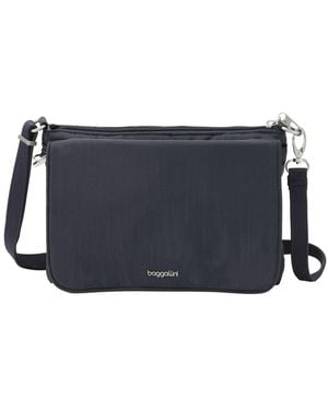 Baggallini Journey Anti-theft Small Crossbody Handbag - Blue