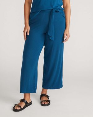 UNIVERSAL STANDARD Travelknit Wide Leg Pants - Blue