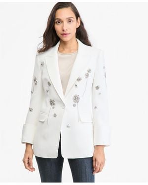 Kobi Halperin Micah Embellished Single-button Jacket - White