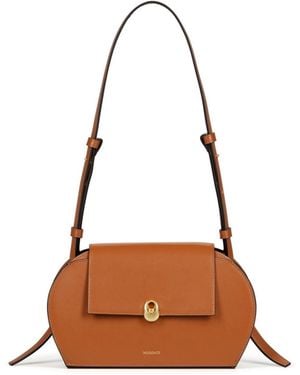 NOIRGAZE Fei Calf Leather Bag - Brown