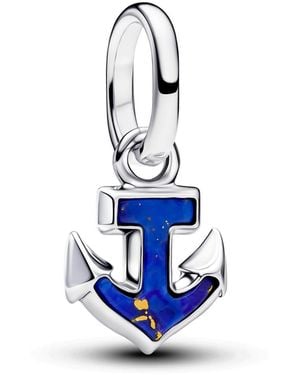 PANDORA Blue Anchor Mini Dangle Charm