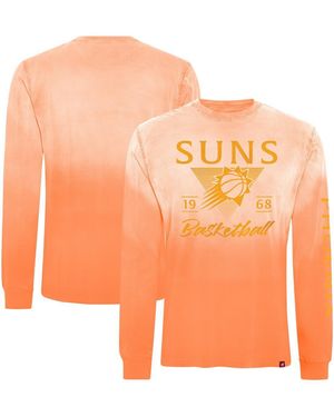 Sportiqe And Phoenix Suns Mohave Sun-dipped Long Sleeve T-shirt - Orange