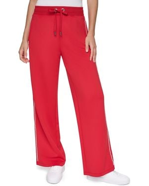 KARL LAGERFELD Pearl Trim Drawstring jogger - Red