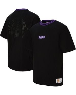 Mitchell & Ness And Toronto Raptors Playmaker Logo T-shirt - Black