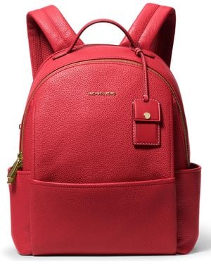 Michael Kors Sable Medium Leather Backpack - Red