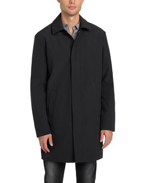 Guess Lightweight Water Resistant Ripstop Trench Coat - Black