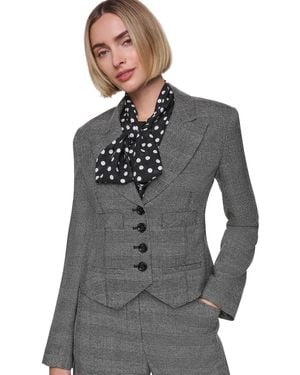Sonia Rykiel Four-button-front Short Waiter Blazer - Gray