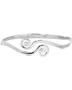 Ettika Intertwined Aura Arm Cuff Bracelet - White