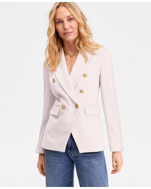 INC International Concepts Double-breasted Blazer - White