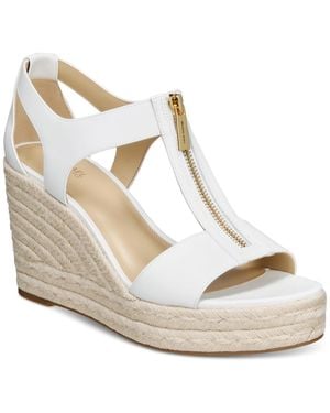 Michael Kors Michael Berkley Mid Wedge Sandals - Metallic