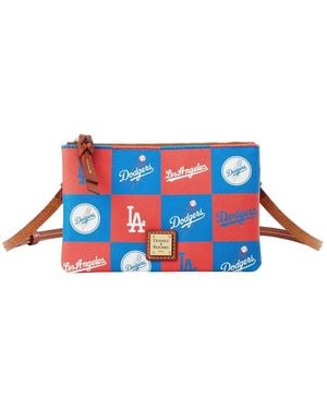 Dooney & Bourke Los Angeles Dodgers Top Zip Crossbody Purse - Blue