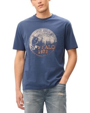 Buffalo David Bitton Kingly Short-sleeve T-shirt - Blue