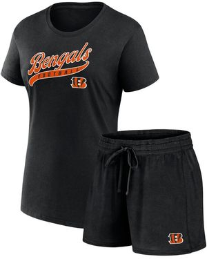 Fanatics Cincinnati Bengals Start To Finish T-shirt Shorts Combo Pack - Black