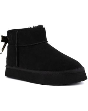 Juicy Couture Olden Mini Platform Cold Weather Booties - Black