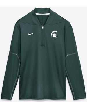 Nike Michigan State Spartans 2026 Sideline Half-zip Midweight Pullover - Green