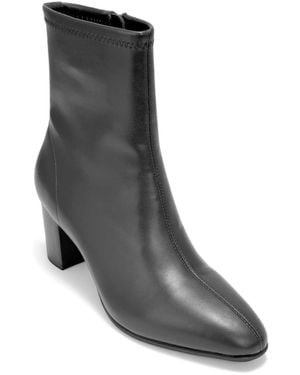 Aerosoles Minnie Block Heel Dress Booties - Gray