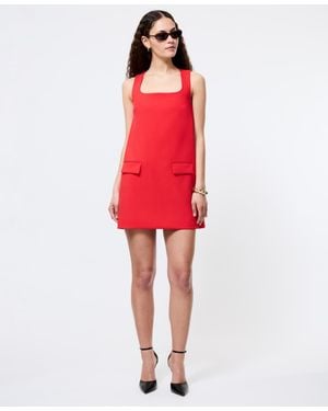 French Connection Whisper Square-neck Sleeveless Mini Dress - Red