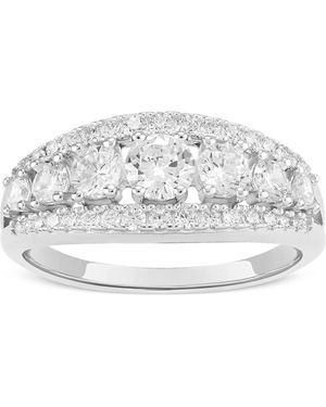 Giani Bernini Cubic Zirconia Graduated Openwork Statement Ring - Gray