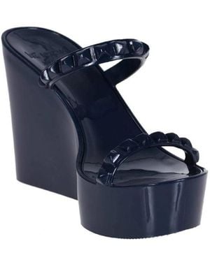 Carmen Sol Tonino High Wedge - Blue