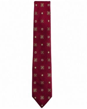 Tommy Hilfiger American Icons Foulard Print Classic Tie - Purple