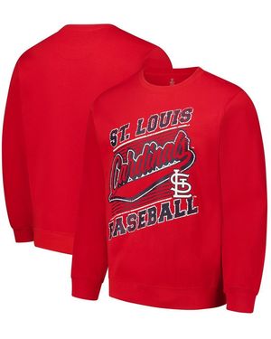 Stitches St. Louis Cardinals Pullover Sweatshirt - Red