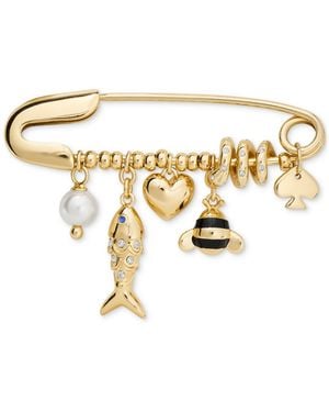 Kate Spade Gold-tone Summer Daze Pin - Metallic