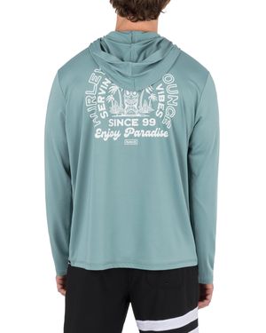 Hurley Hybrid Long Sleeve Hoodie - Blue