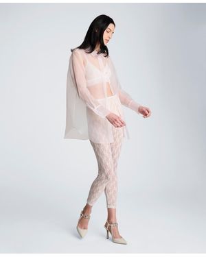 Kenneth Cole Oversized Collared Tunic Shirt - White