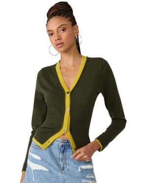 Steve Madden Arwen Button-front Cardigan Sweater - Green