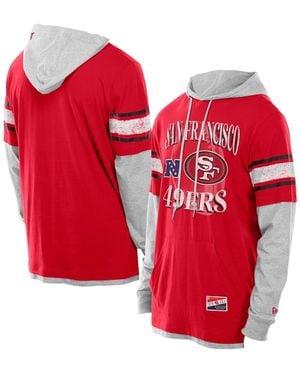 KTZ San Francisco 49ers Twofer Layered Long Sleeve Hoodie T-shirt