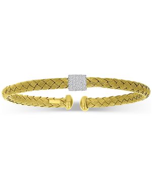 Macy's Cubic Zirconia Bangle Bracelet - Yellow